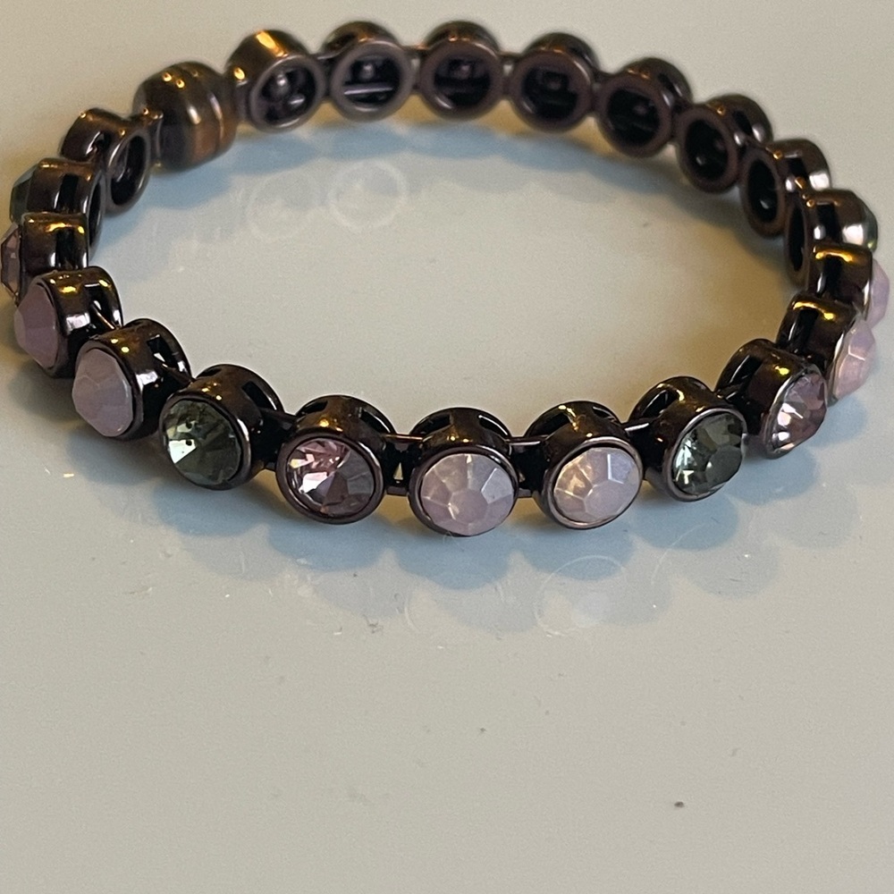 Chicos, copper and pink stone magnetic bracelet